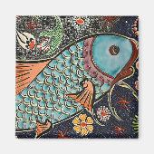 Aimant Koi Mosaic (Devant)