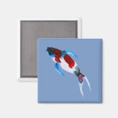 Aimant Koi poisson aquarelle fine art (Recto/Verso)