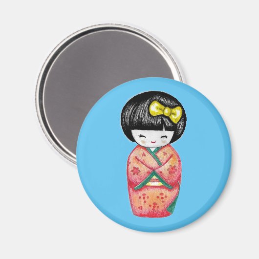 Aimant Kokeshi Doll (Recto/Verso)