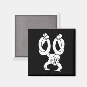 Aimant Koko The Clown Ghost Twisted Blackwork (Recto/Verso)