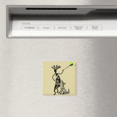 Aimant Kokopelli et Chien (In Situ (Lave-vaisselle))