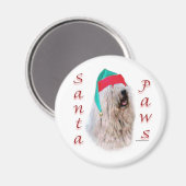 Aimant Komondor Père Noël Paws (Recto/Verso)