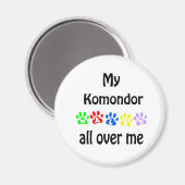 Aimant Komondor Walks Design (Recto/Verso)