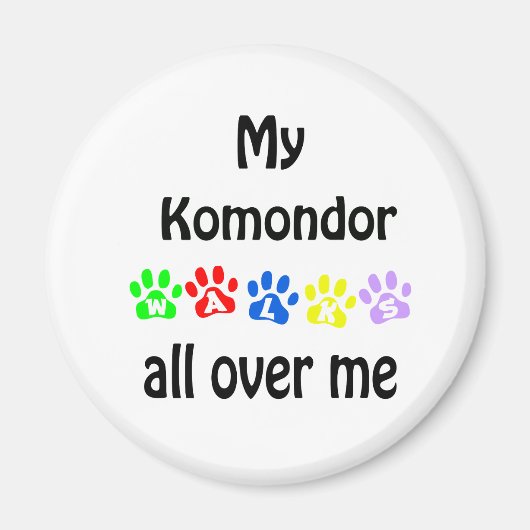 Aimant Komondor Walks Design (Devant)