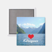Aimant Königssee Bavière en Allemagne Souvenir (Recto/Verso)