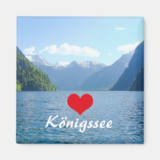 Aimant Königssee Bavière en Allemagne Souvenir (Devant)