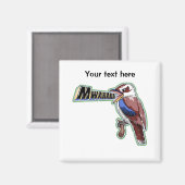 Aimant Kookaburra Mwahaha (Recto/Verso)