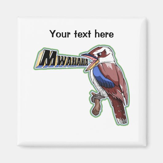 Aimant Kookaburra Mwahaha (Devant)