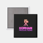 Aimant Korman Productions YouTube Channel Pink Logo (Recto/Verso)