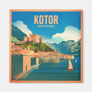 Aimant Kotor Monténégro vintage