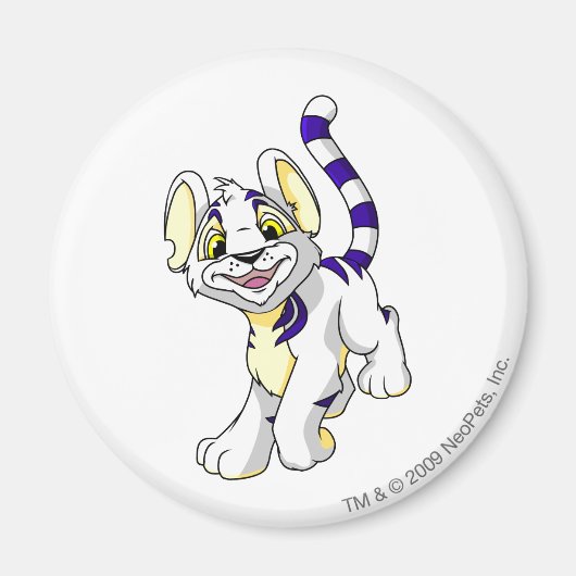 Aimant Kougra White (Devant)
