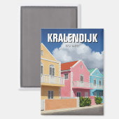 Aimant Kralendijk Bonaire Pays-Bas Caraïbes (Recto/Verso)