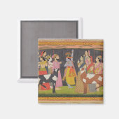 Aimant Krishna lifting Mount Govardhana, from 'Bhagav (Recto/Verso)