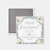 Aimant Kristen Christian Wedding Favore Bible Verse (Recto/Verso)