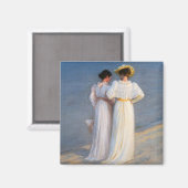 Aimant Kroyer - Soirée d'été sur Skagen Beach Closeup (Recto/Verso)
