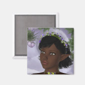 Aimant KRW Imaginaire de la fée de fleurs (Recto/Verso)