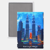 Aimant Kuala Lumpur Malaisie Asie Travel (Recto/Verso)