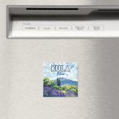 Aimant Kula Maui Haleakala Hawaii Lavender Retro (In Situ (Lave-vaisselle))