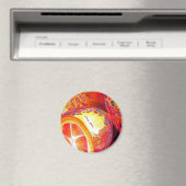 Aimant Kumquats agrumes oranges aquarelles fruits art (In Situ (Lave-vaisselle))