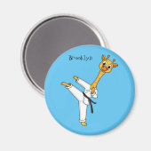 Aimant Kung Fu giraffe (Recto/Verso)