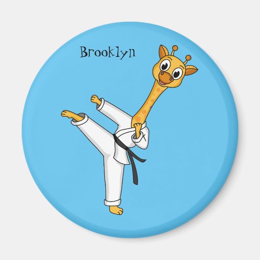Aimant Kung Fu giraffe (Devant)