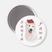 Aimant Kuvasz Père Noël Paws (Recto/Verso)