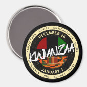 Aimant Kwanzaa 7 Principes (Recto/Verso)