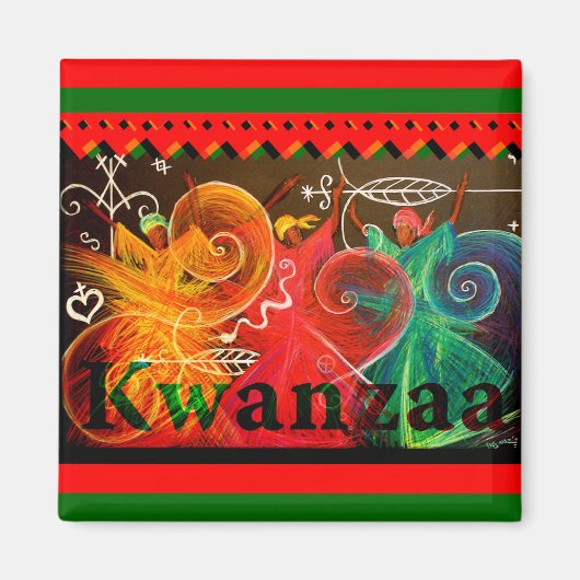 Aimant Kwanzaa - Designs (Devant)