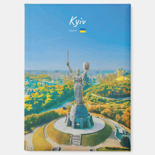 Aimant Kyiv, Ukraine - Monument de la Mère Ukraine Plat