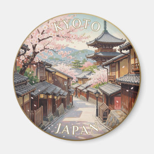 Aimant Kyoto Japon Indigo Sakura Voyage