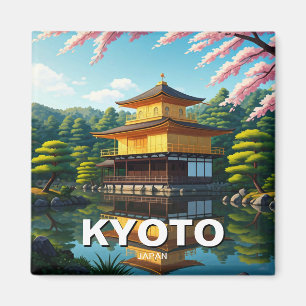 Aimant Kyoto Japon Voyage Kinkakuji Golden Pavilion