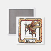 Aimant L is for Locust – GTA Style ABC Learning (Recto/Verso)