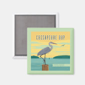 Aimant La Baie De Chesapeake Le Plus Grand Estuaire D'Amé (Recto/Verso)