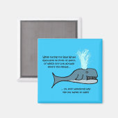 Aimant La baleine bleue... (Recto/Verso)