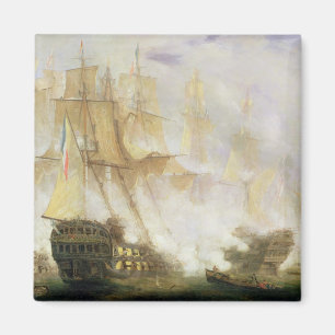 Aimant La bataille de Trafalgar, c.1841 (huile sur la
