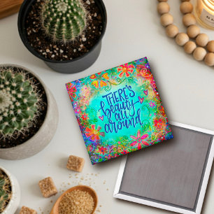 Aimant La Beauté Tout Autour De L'Aimant D'Inspirété Flor