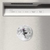 Aimant La belle sorcière devant la lune (In Situ (Lave-vaisselle))