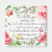 Aimant La bénédiction | Art Écriture | Numéros 6:24-26 (Devant)