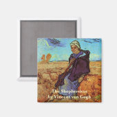 Aimant La Bergère (après Millet) par Vincent van Gogh (Recto/Verso)