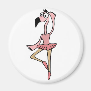 Aimant La BG bande dessinée rose de danseuse de ballerin
