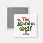 Aimant La Boisson Magique de Noël de l'Elf Matcha (Recto/Verso)