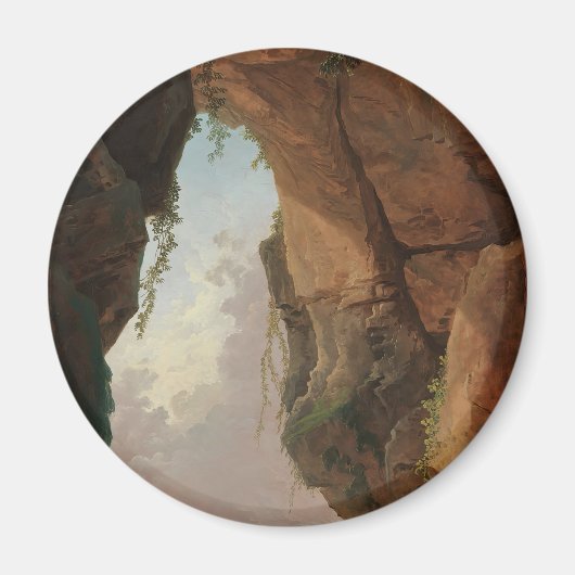 Aimant La bouche d'une grotte (1784) Hubert Robert (Devant)