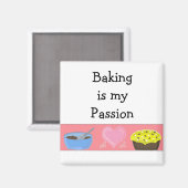 Aimant La boulangerie est ma passion (Recto/Verso)