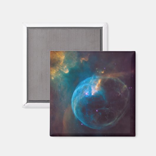 Aimant La bulle Nebula, Ngc 7635. (Recto/Verso)