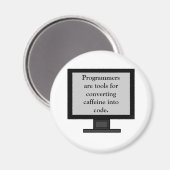 Aimant La caféine dans l'aimant du code (Recto/Verso)