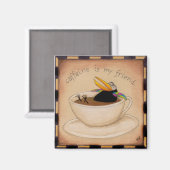 Aimant La caféine est mon ami (Recto/Verso)