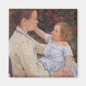Aimant La caresse de l'enfant | Mary Cassatt (Devant)