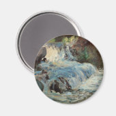 Aimant La Cascade de Twachtman, Impressionnisme Vintage (Recto/Verso)