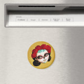 Aimant La Catrina - Dia de Los Muertos Girl (In Situ (Lave-vaisselle))
