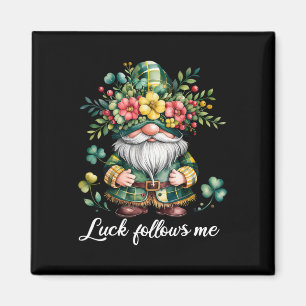 Aimant La chance me suit Saint-Patrick jour vert Fête cha